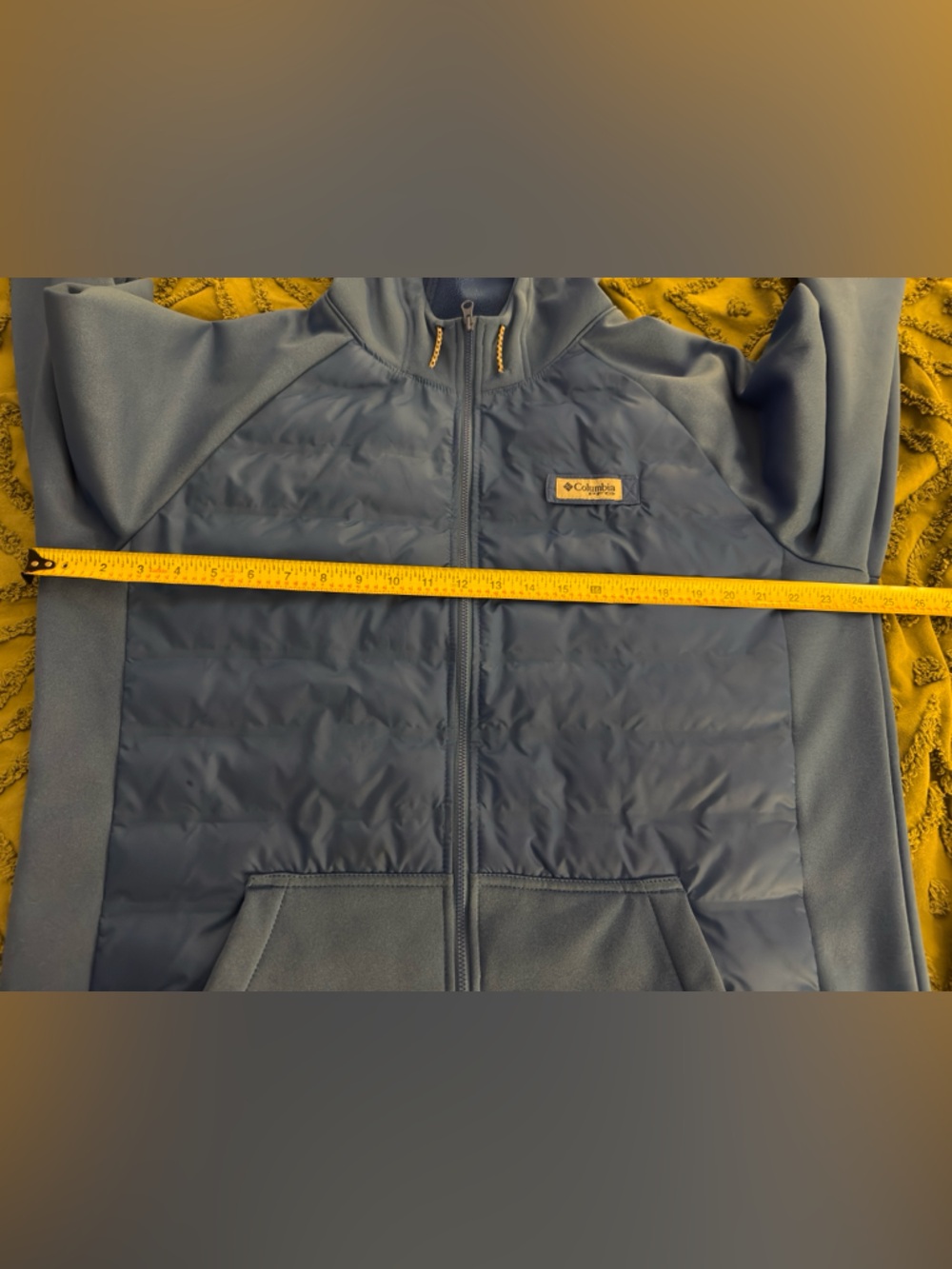 Columbia PFG Royal Blue Hooded Puffer Zip-Up Jacket - Picture 3 of 5